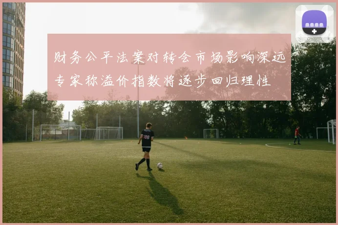 财务公平法案对转会市场影响深远专家称溢价指数将逐步回归理性